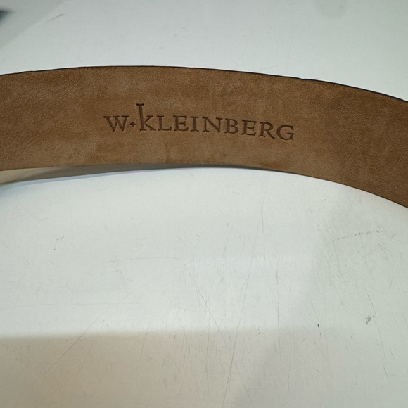 W. Kleinberg Men’s Size 40 Brown Embossed Leather Belt